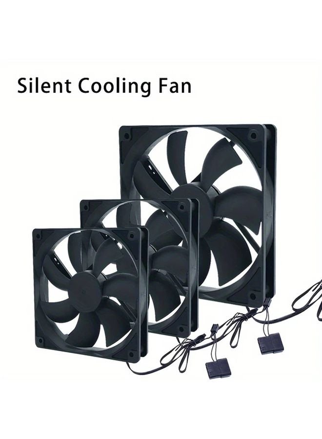 OUYUANSU 120x120mm Ultra Quiet PWM PC Cooling Fan 800 1500 RPM Slim Design - Image 1